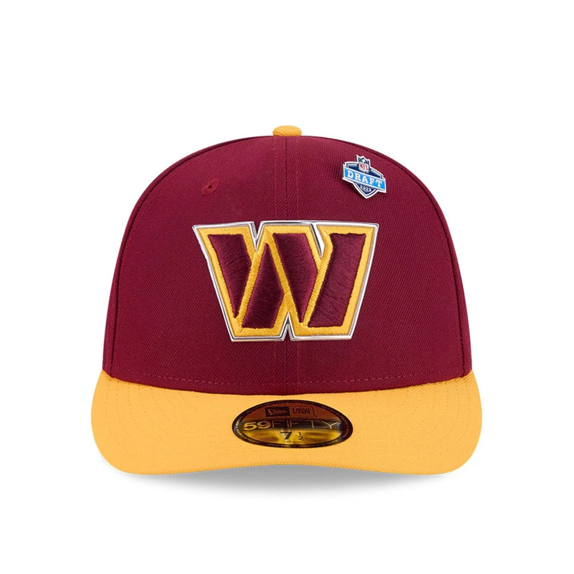 Washington Commanders NFL Draft 2026 Dark Red 59FIFTY Fitted Cap-kentox - Image 3