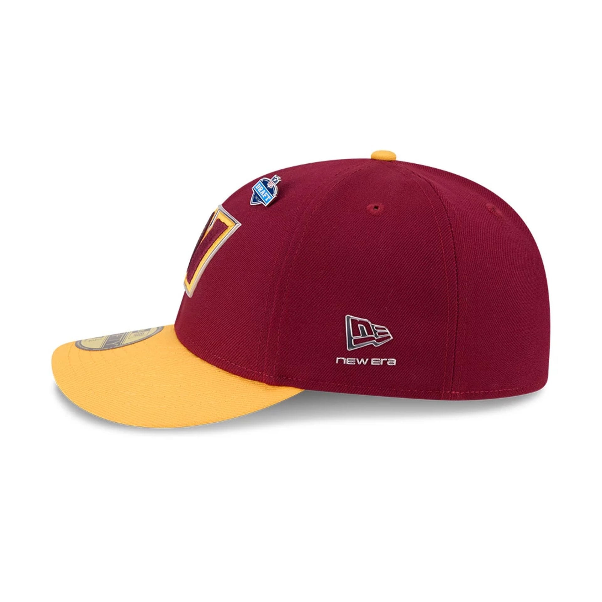 Washington Commanders NFL Draft 2026 Dark Red 59FIFTY Fitted Cap-kentox - Image 6