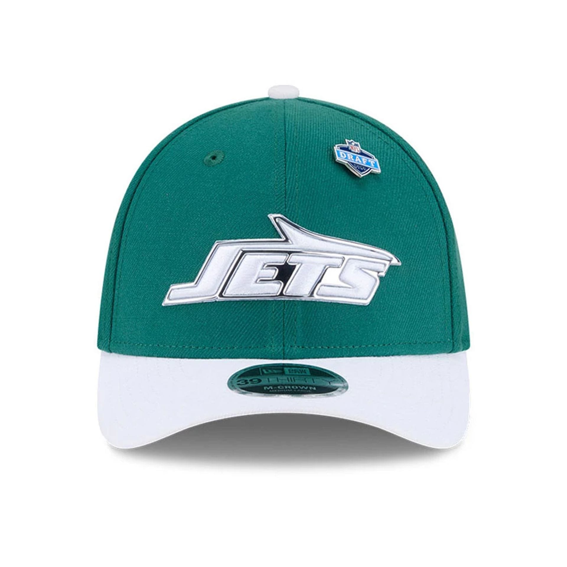 New York Jets NFL Draft 2026 Green 39THIRTY M-Crown Stretch Fit Cap-kentox - Image 3