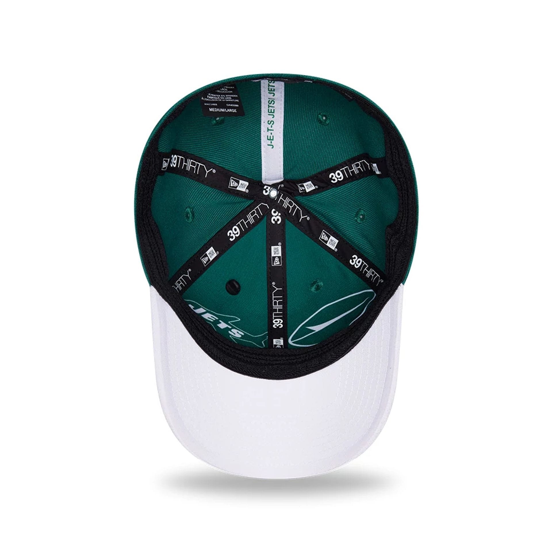 New York Jets NFL Draft 2026 Green 39THIRTY M-Crown Stretch Fit Cap-kentox - Image 2