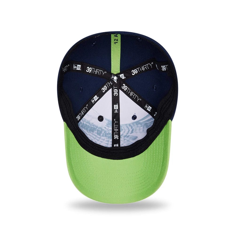 Seahawks NFL Draft 2026 Dark Blue 39THIRTY M-Crown Stretch Fit Cap-kentox - Image 2