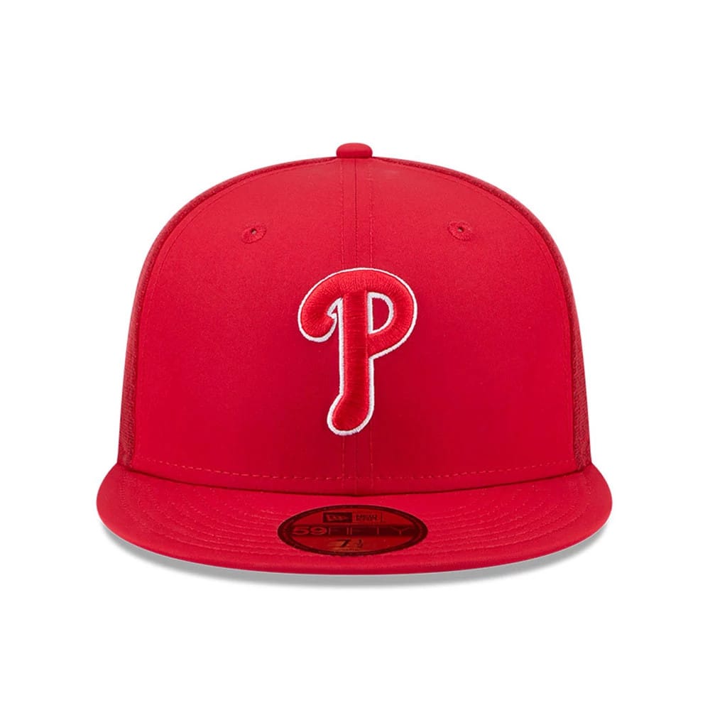 Philadelphia Phillies MLB Batting Practice 2026 Red 59FIFTY Fitted Cap-kentox - Image 2