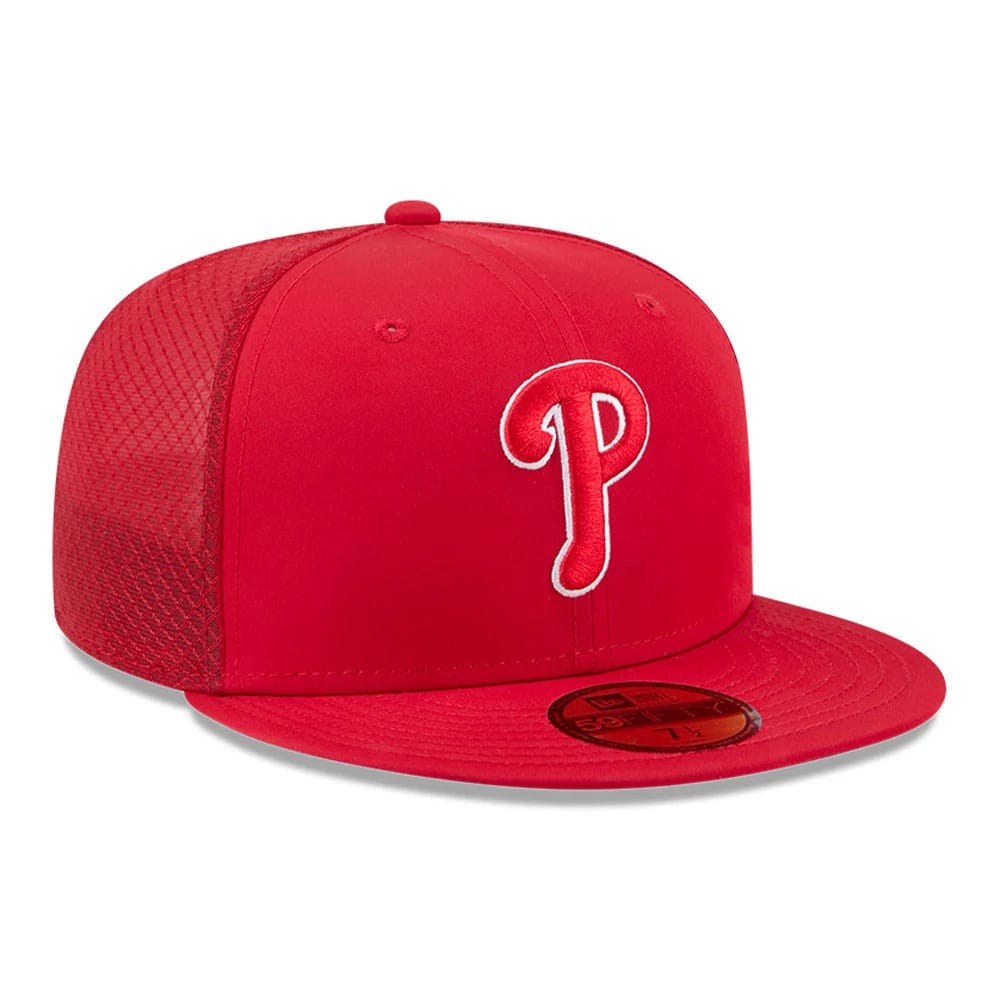 Philadelphia Phillies MLB Batting Practice 2026 Red 59FIFTY Fitted Cap-kentox - Image 3