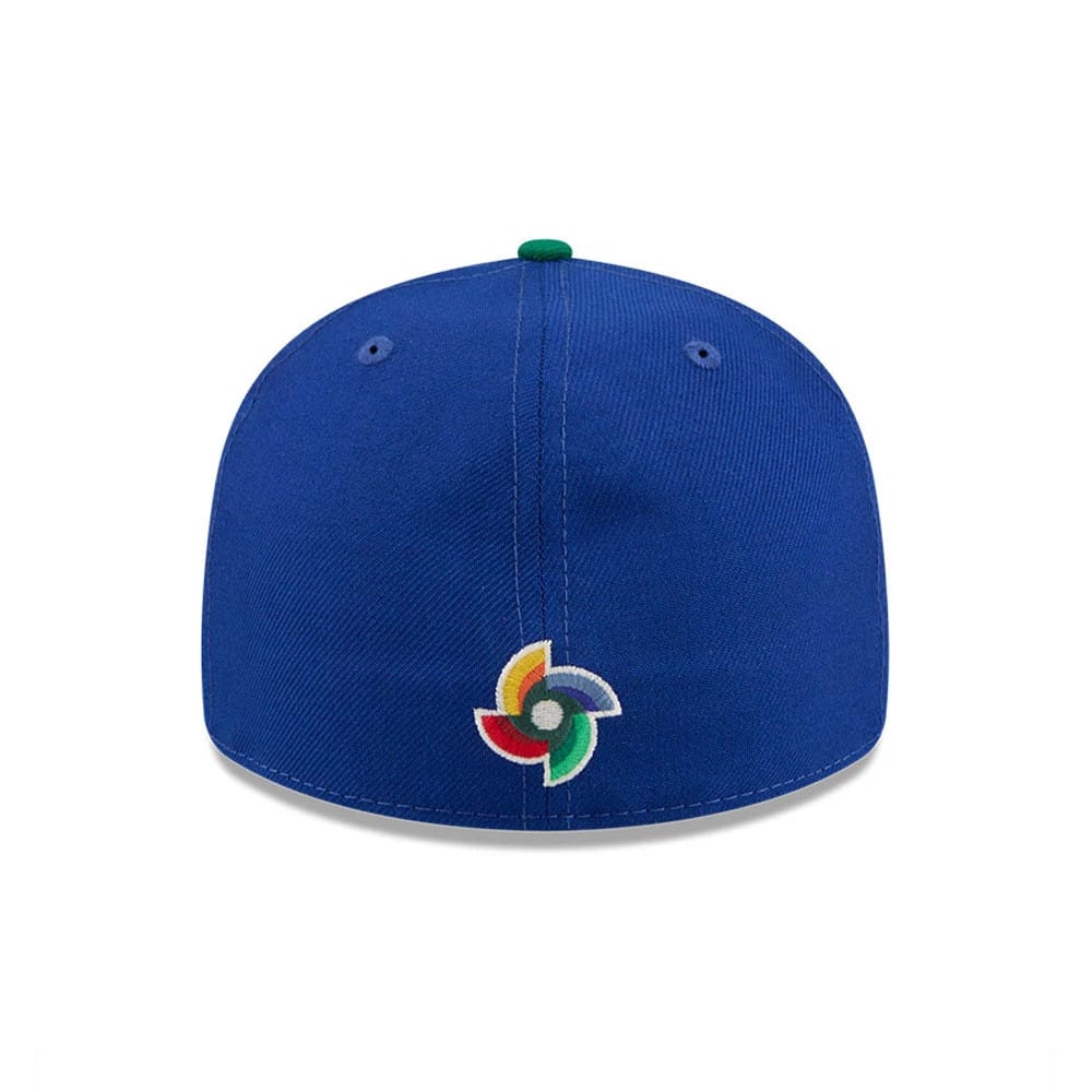 WBC Brazil Classical Script Blue Retro Crown 59FIFTY Fitted Cap-kentox - Image 7