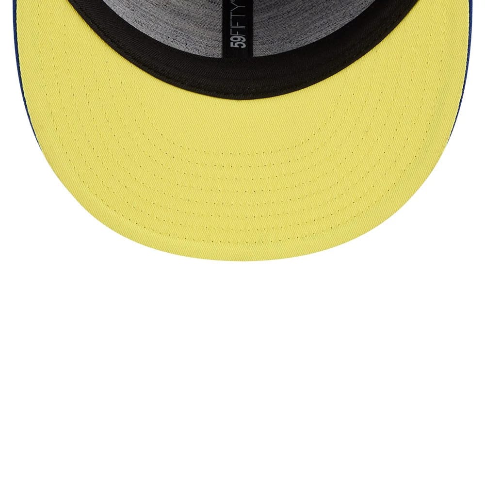WBC Brazil Classical Script Blue Retro Crown 59FIFTY Fitted Cap-kentox - Image 2