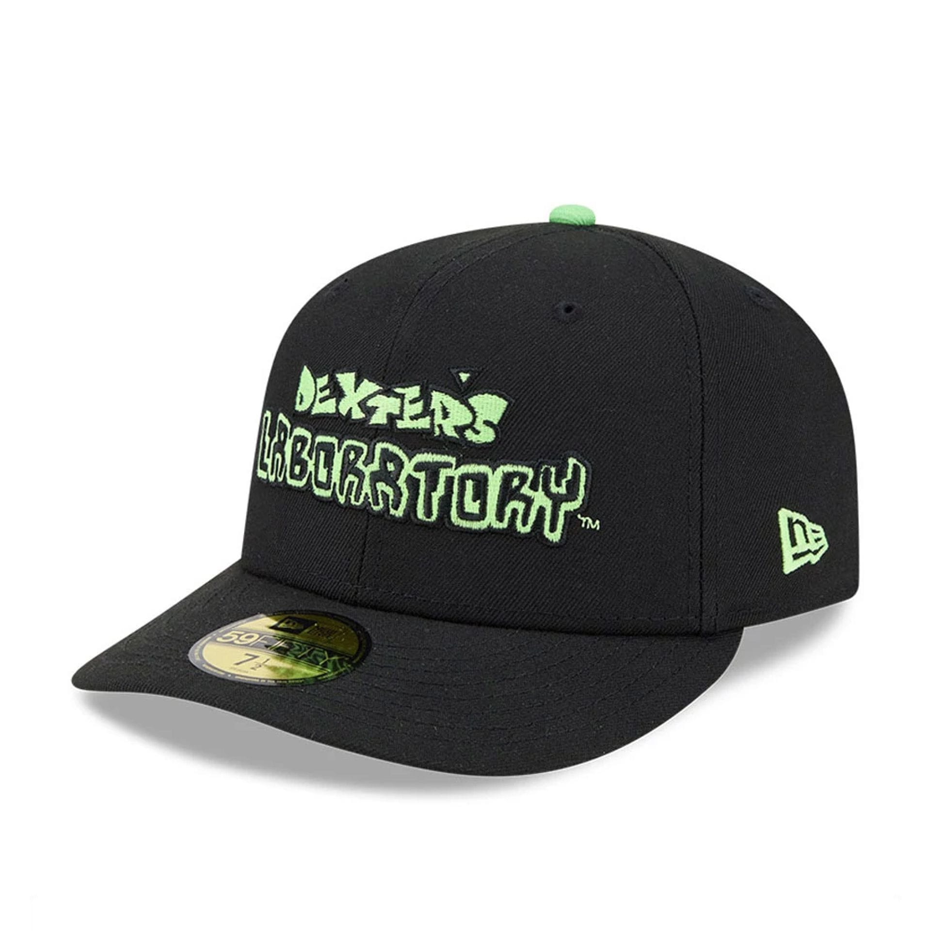 Warner Bros Logo Dexter's Laboratory Black 59FIFTY Fitted Cap-kentox - Image 4