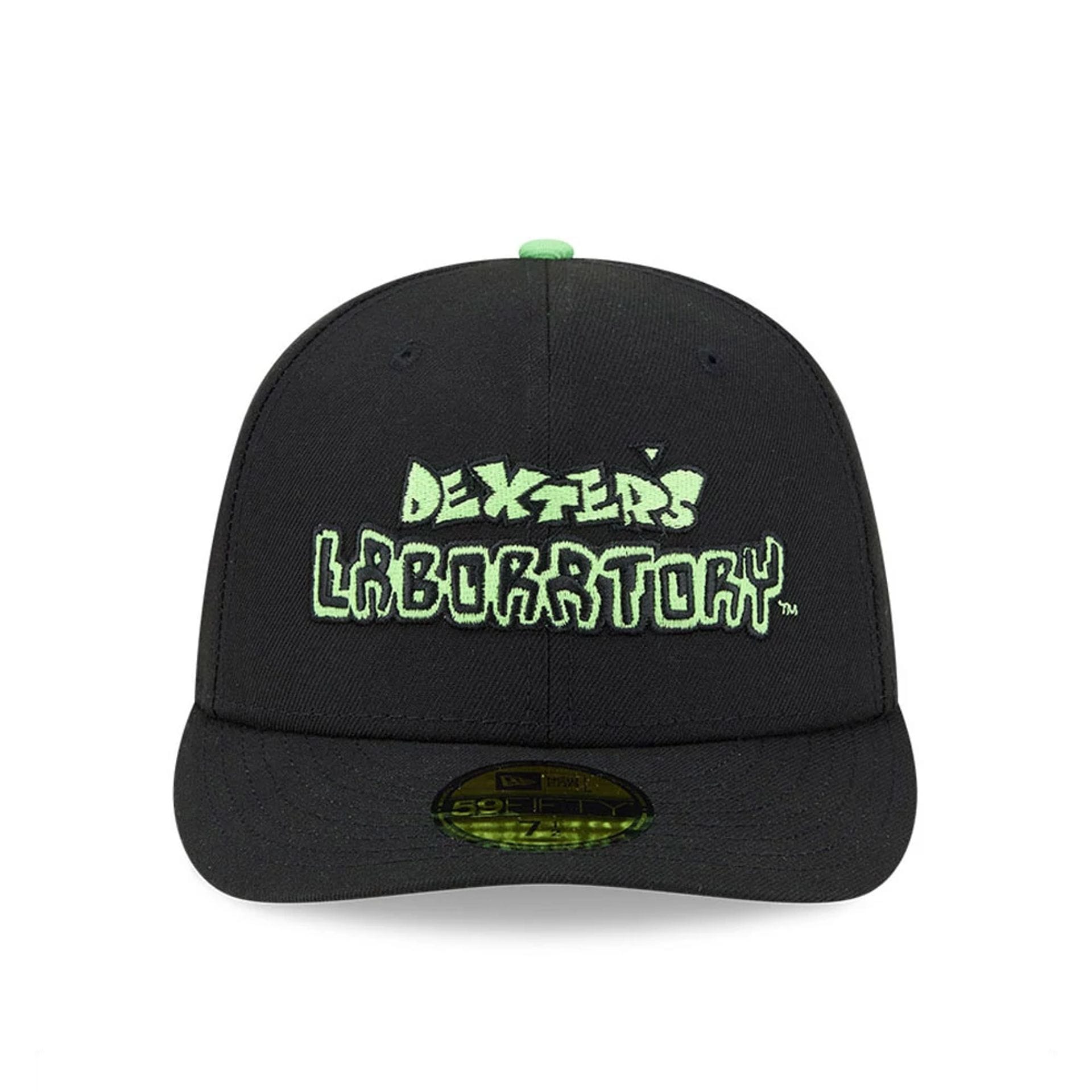 Warner Bros Logo Dexter's Laboratory Black 59FIFTY Fitted Cap-kentox - Image 3