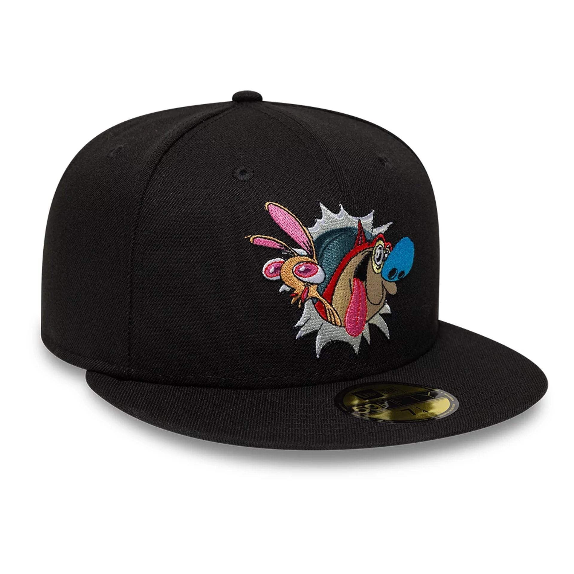 Ren & Stimpy Character Graphic Black 59FIFTY Fitted Cap-kentox - Image 3