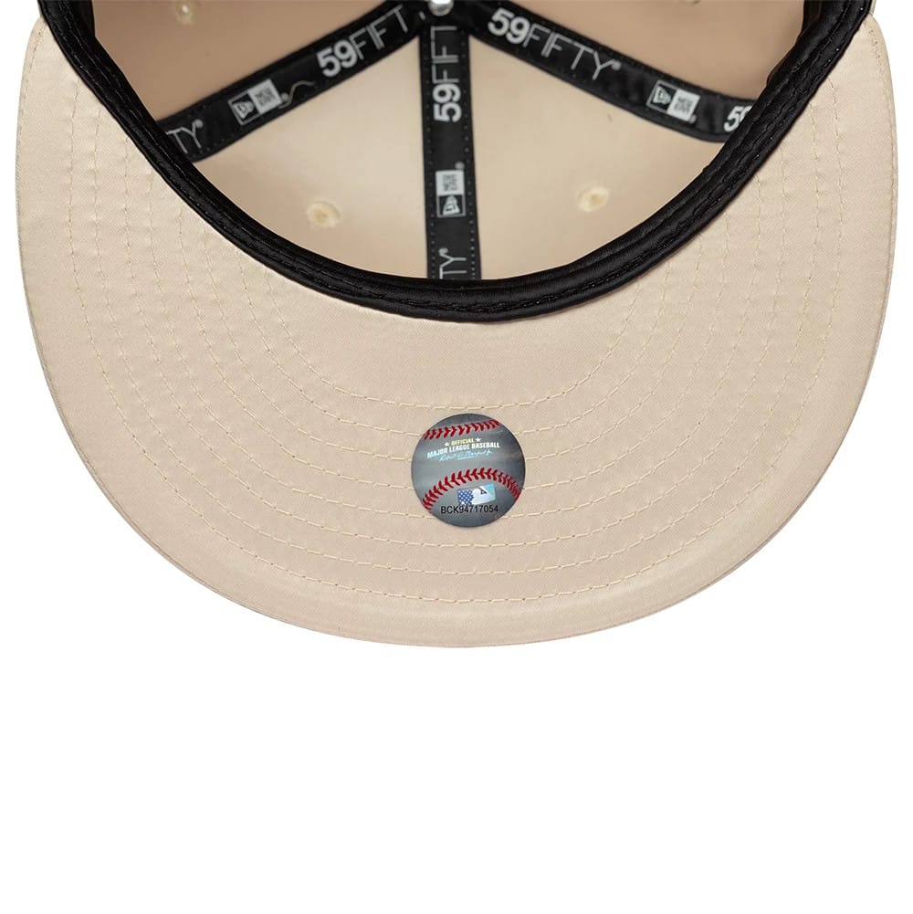 LA Dodgers MLB Satin Cream 59FIFTY Fitted Cap-kentox - Image 5