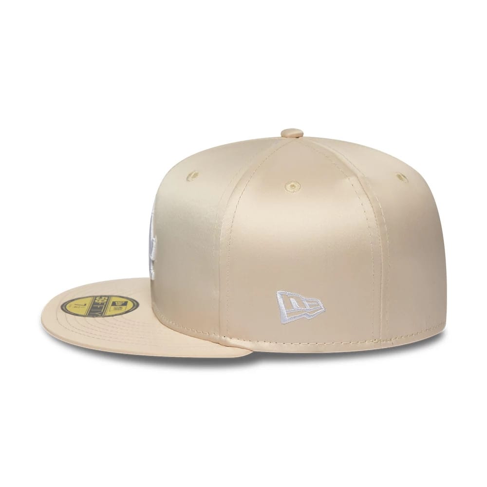 LA Dodgers MLB Satin Cream 59FIFTY Fitted Cap-kentox - Image 6