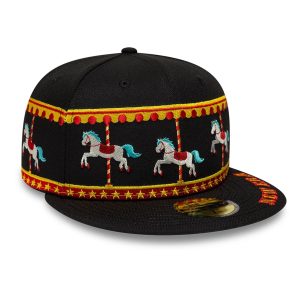 New Era Carousel Black 59FIFTY Fitted Cap-kentox