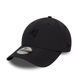 New Era Mini Logo Recycled Black On Black 9FORTY Adjustable Cap-kentox