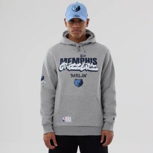 Memphis Grizzlies NBA Berlin Game 2026 Grey Pullover Hoodie-kentox