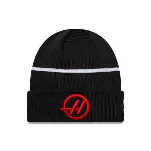 TGR Haas F1 Esteban Ocon Black Cuff Knit Beanie Hat-kentox