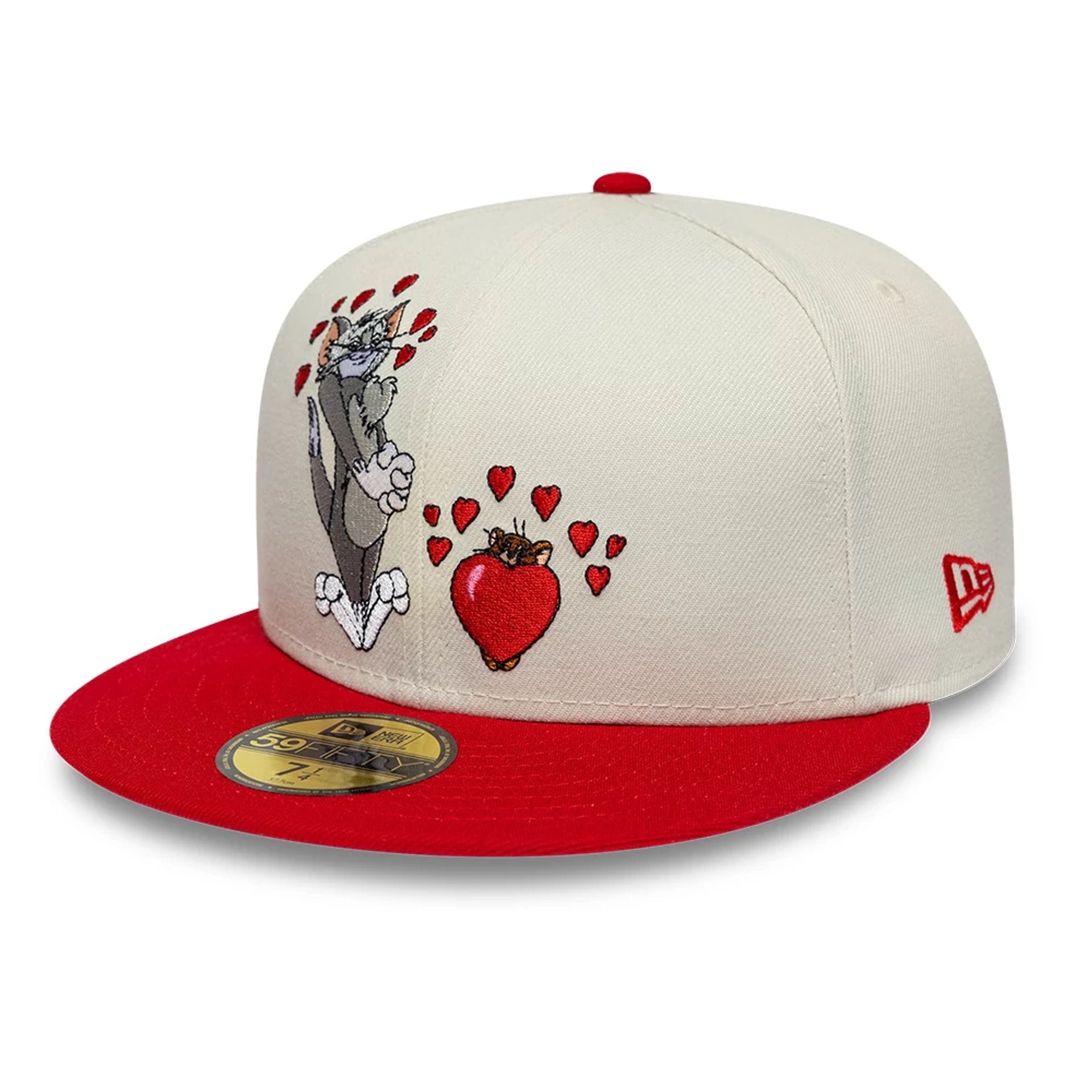 Tom & Jerry Heart Cream 59FIFTY Fitted Cap-kentox - Image 3