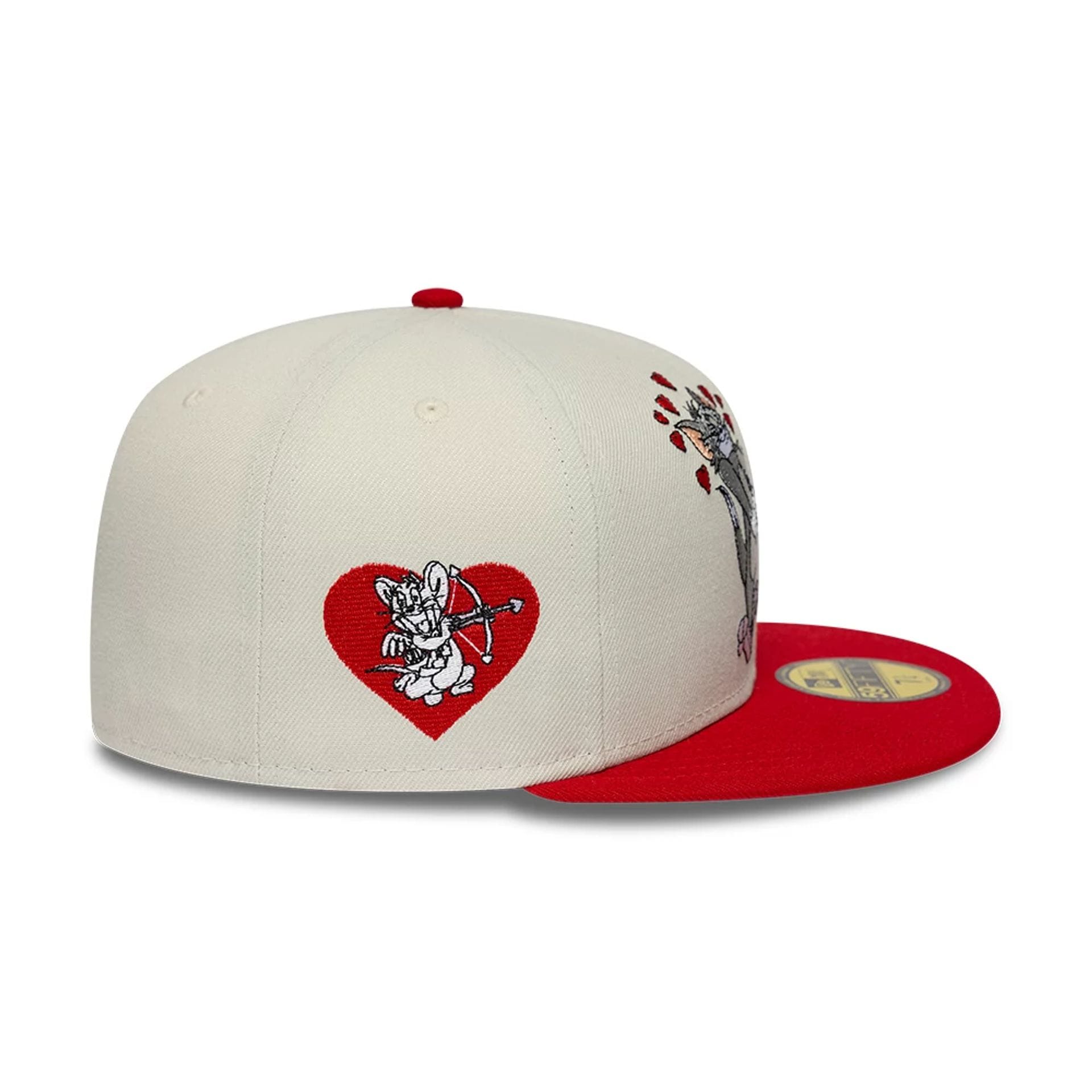 Tom & Jerry Heart Cream 59FIFTY Fitted Cap-kentox - Image 4