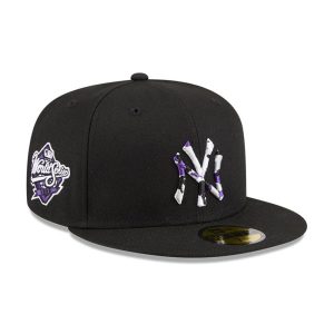 New York Yankees MLB Camo Infill Black 59FIFTY Fitted Cap-kentox