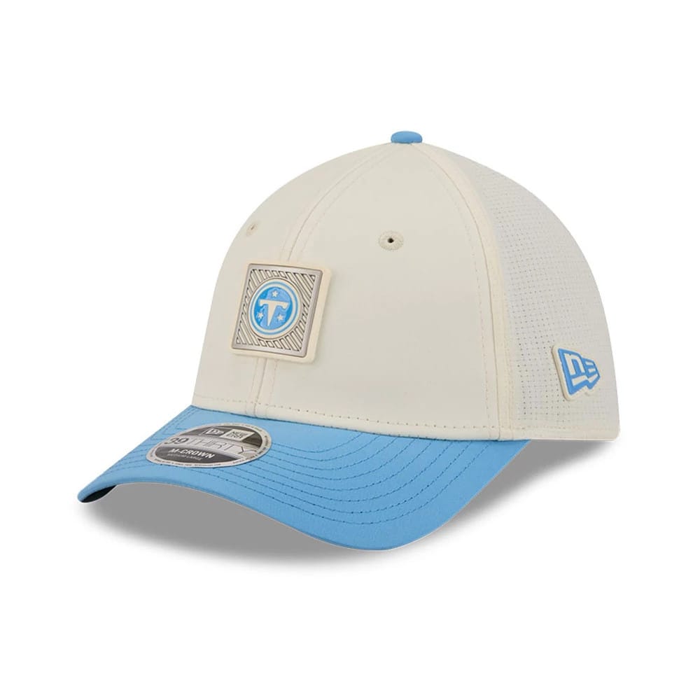 Tennessee Titans NFL Training 2026 White 39THIRTY M-Crown Stretch Fit Cap-kentox - Image 3