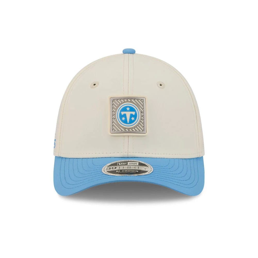 Tennessee Titans NFL Training 2026 White 39THIRTY M-Crown Stretch Fit Cap-kentox - Image 2