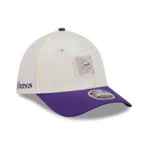 Minnesota Vikings NFL Training 2026 White 39THIRTY M-Crown Stretch Fit Cap-kentox