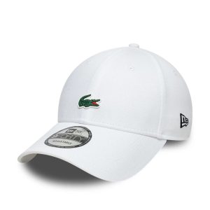 Lacoste X New Era White 9FORTY Adjustable Cap-kentox