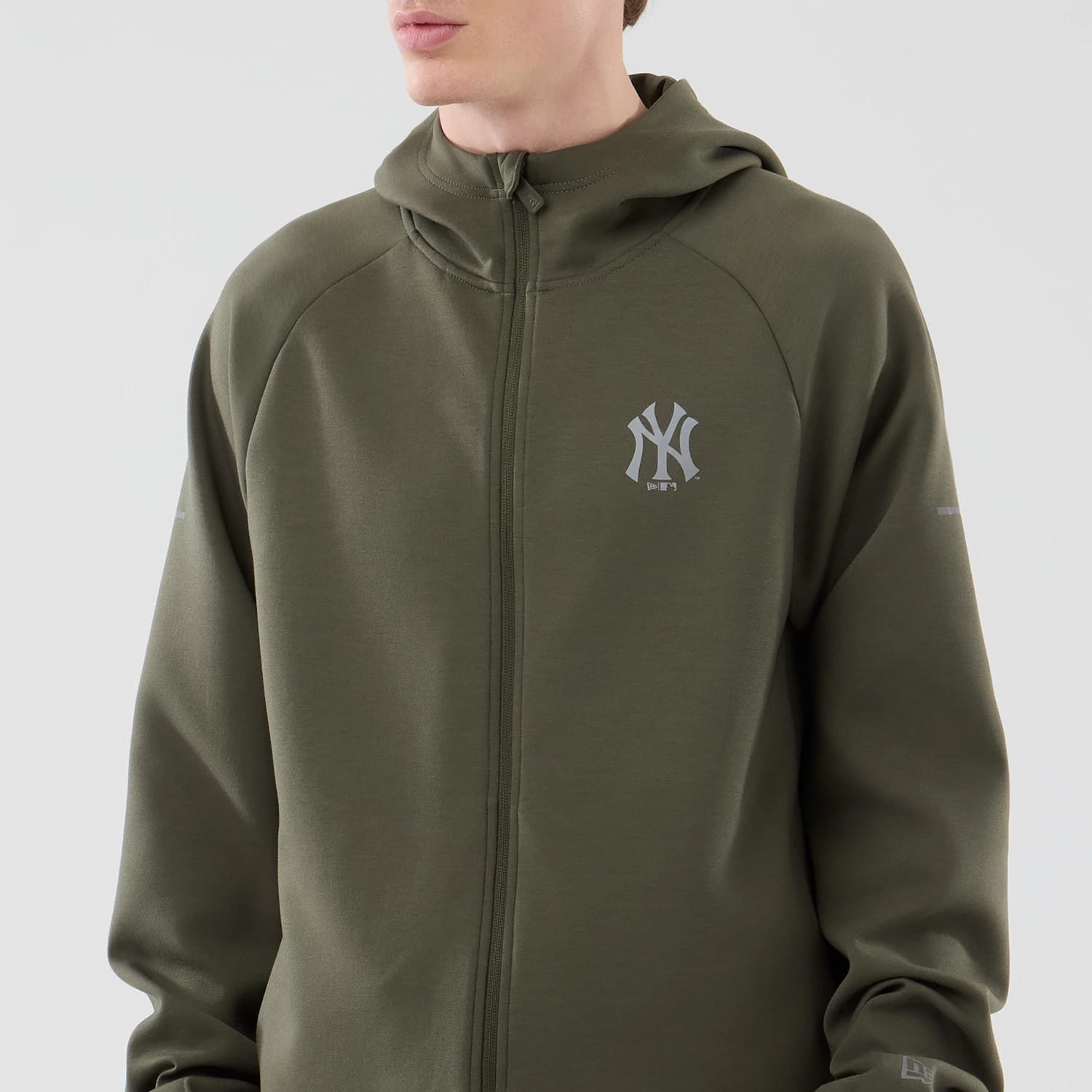 New York Yankees MLB Core Plus Green Full Zip Hoodie-kentox - Image 3