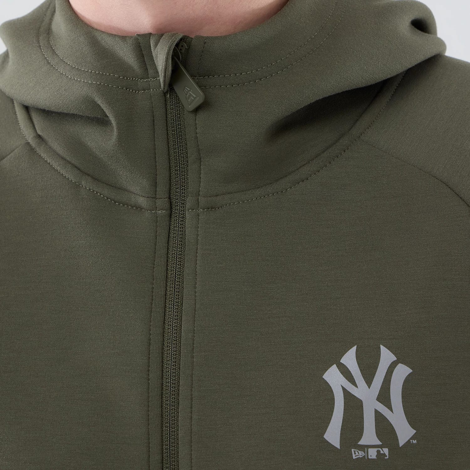 New York Yankees MLB Core Plus Green Full Zip Hoodie-kentox - Image 4