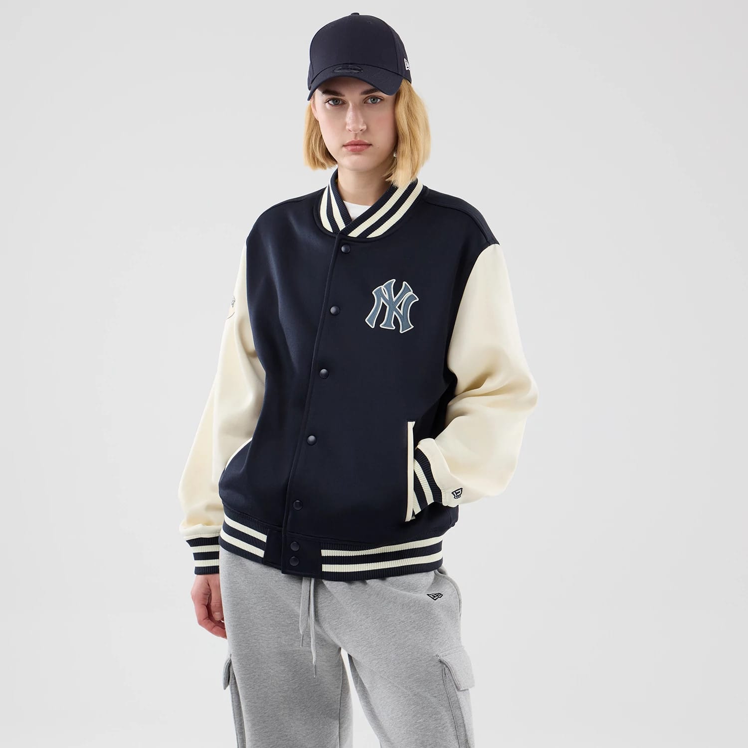 New York Yankees MLB Jersey Bomber Navy Jacket-kentox - Image 4