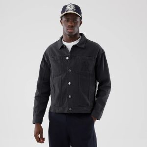 New York Yankees MLB Stripe Denim Grey Jacket-kentox