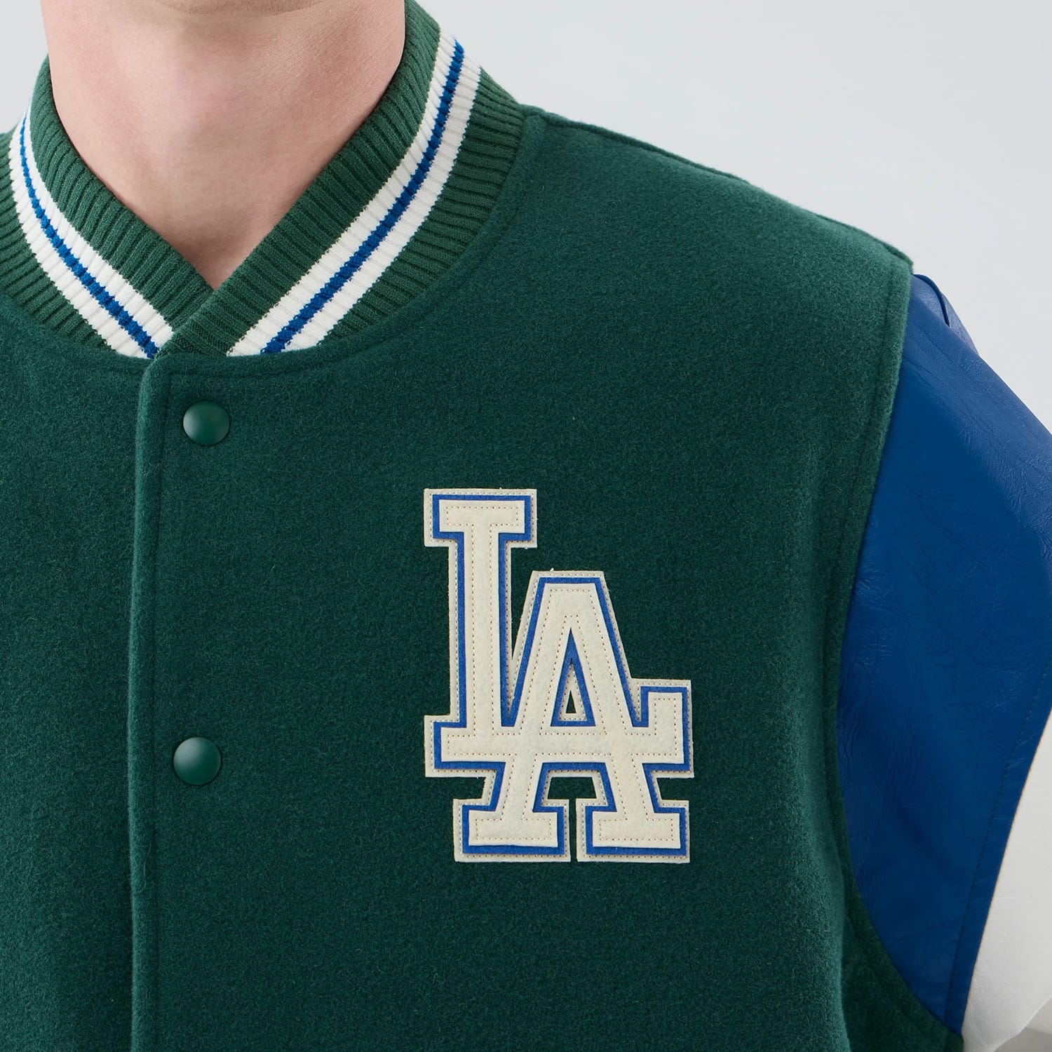 LA Dodgers MLB Varsity Dark Green Jacket-kentox - Image 5
