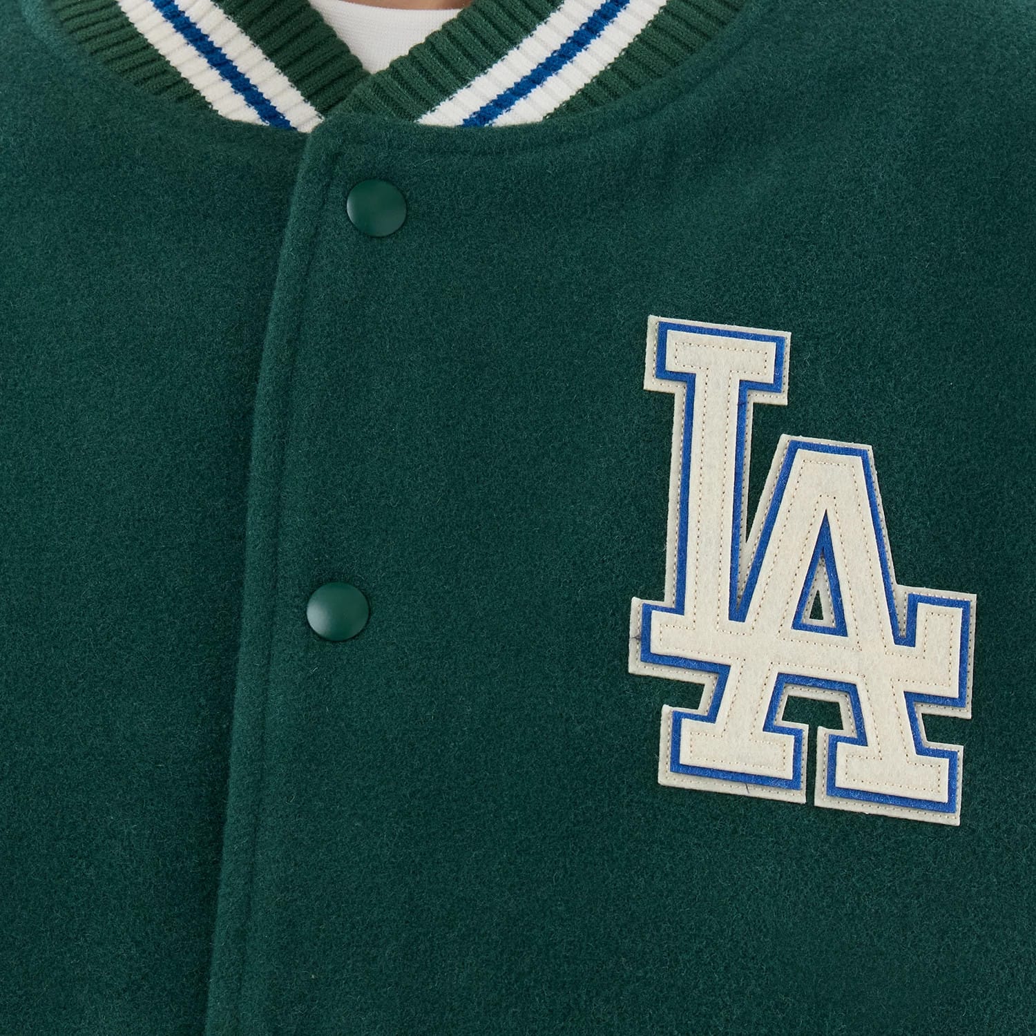 LA Dodgers MLB Varsity Dark Green Jacket-kentox - Image 6