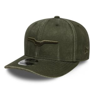 Moto Guzzi Logo Green 9SEVENTY Stretch Snap Adjustable Cap-kentox