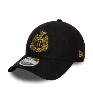 Newcastle United FC Faux Suede Black 9FORTY M-Crown Adjustable Cap-kentox