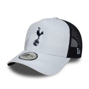 Tottenham Hotspur FC Pattern Knit White 9FORTY E-Frame Trucker Adjustable Cap-kentox