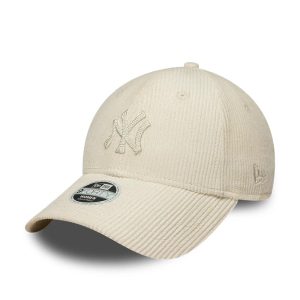 New York Yankees Womens MLB Cord Cream 9FORTY Adjustable Cap-kentox