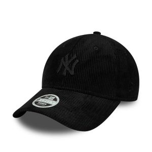 New York Yankees Womens MLB Cord Black 9FORTY Adjustable Cap-kentox