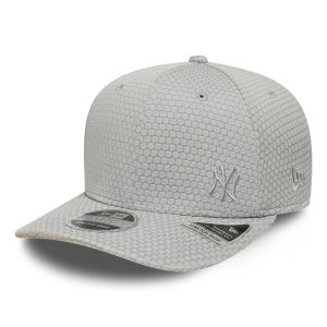 Yankees MLB Flawless Mesh Grey 9SEVENTY Stretch Snap Adjustable Cap-kentox