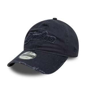 New York Yankees MLB Distressed Denim Navy 9TWENTY Adjustable Cap-kentox