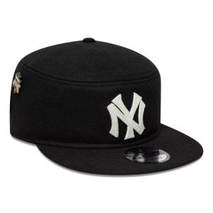New York Yankees MLB Cooperstown Pin Black Pillbox Adjustable Cap-kentox