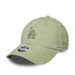 LA Dodgers Womens MLB Cord Pastel Green 9FORTY Adjustable Cap-kentox
