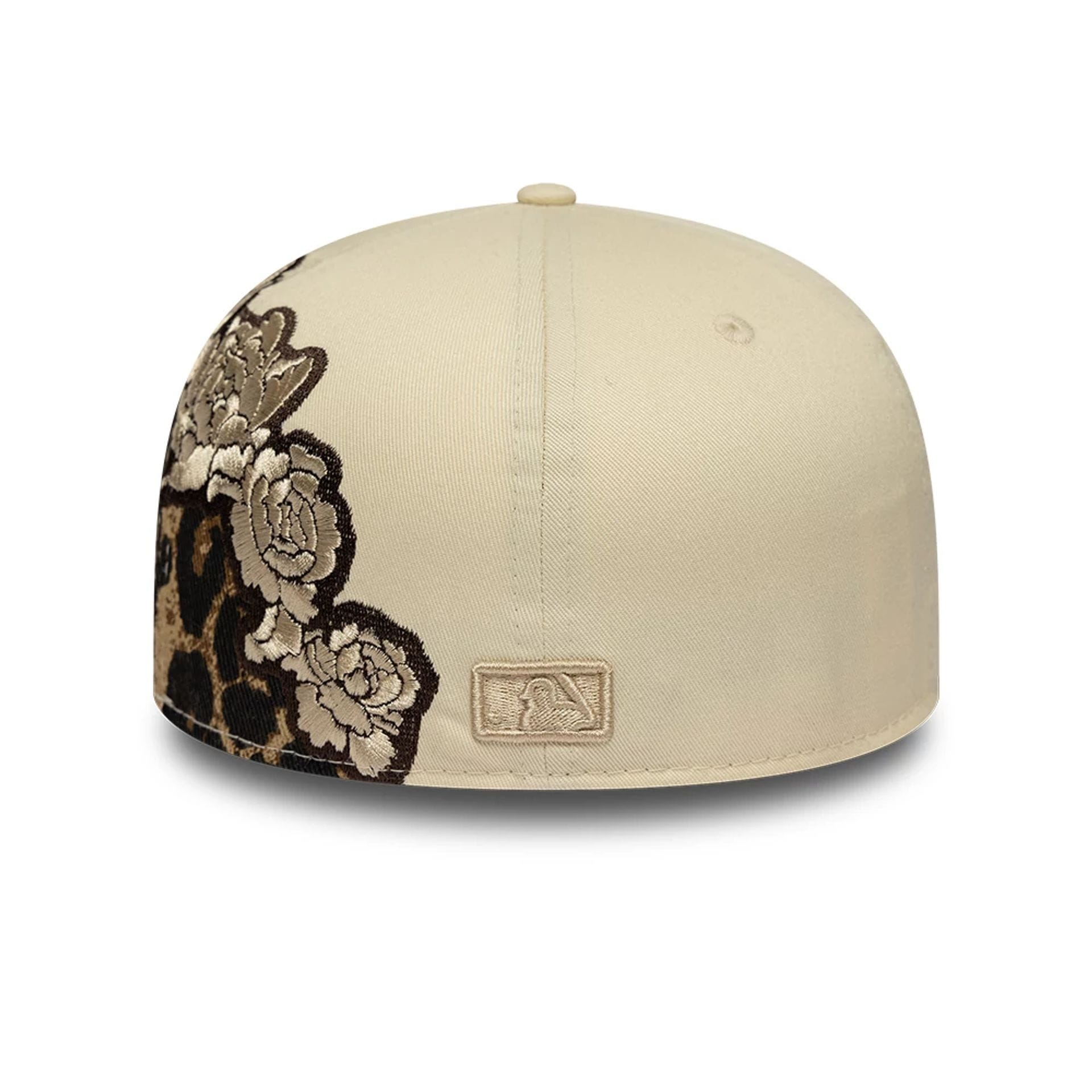 New York Yankees MLB Floral Leopard Light Beige 59FIFTY Fitted Cap-kentox - Image 7
