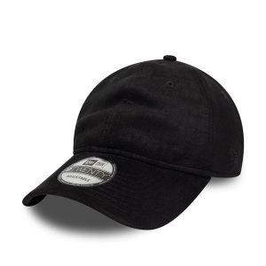 New Era Textured Black 9TWENTY Adjustable Cap-kentox