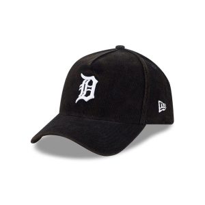 Tigers MLB Snow Wash Cord Black 59FORTY A-Frame Fitted Cap-kentox
