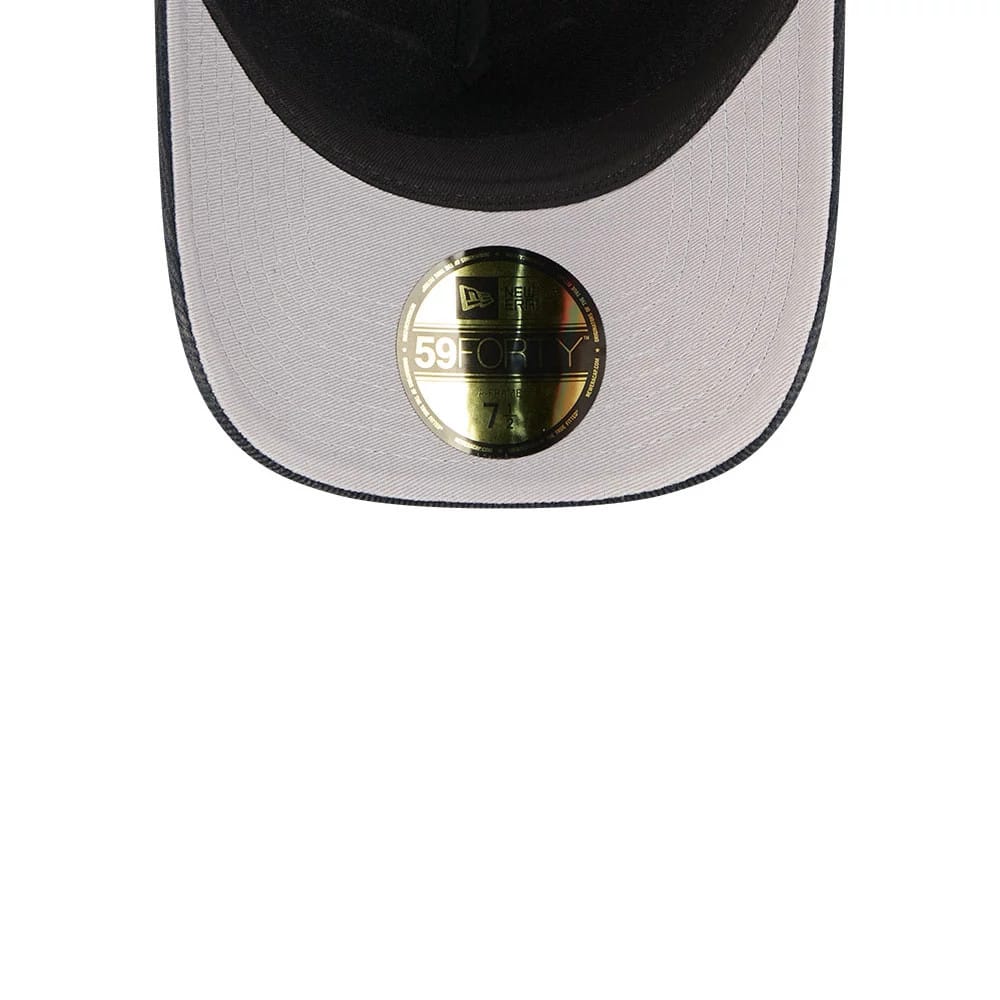 Yankees MLB Snow Wash Cord Navy 59FORTY A-Frame Fitted Cap-kentox - Image 2
