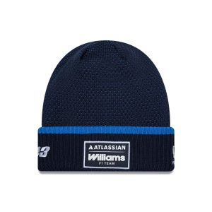 Williams Alex Albon Navy Cuff Knit Beanie Hat-kentox