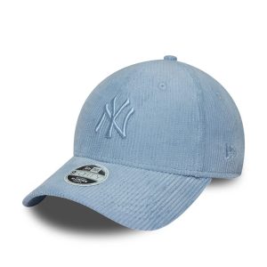 New York Yankees Womens MLB Pastel Cord Blue 9FORTY M-Crown Adjustable Cap-kentox