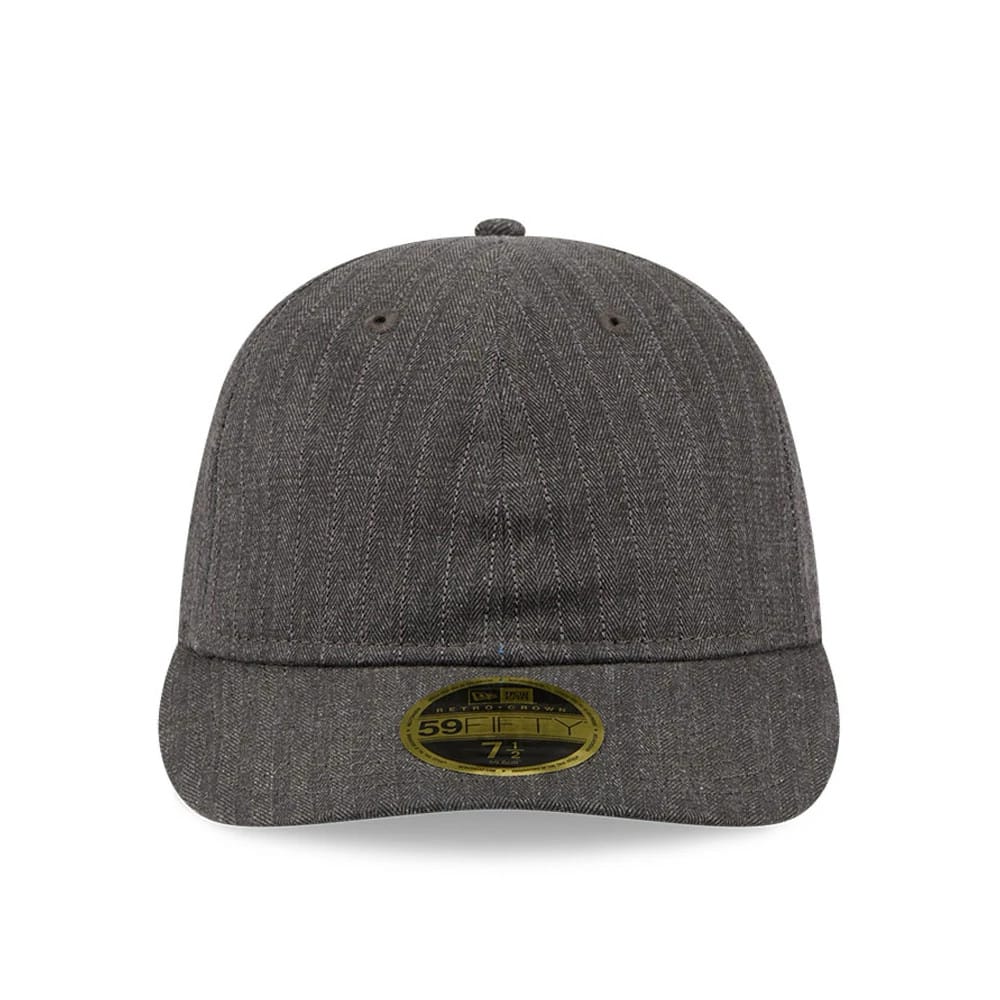 New Era Herringbone Charcoal Retro Crown 59FIFTY Fitted Cap-kentox - Image 3