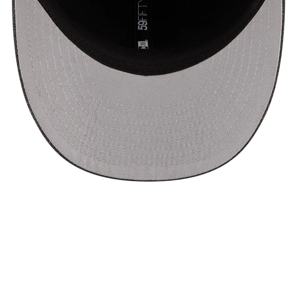 New Era Herringbone Charcoal Retro Crown 59FIFTY Fitted Cap-kentox - Image 2