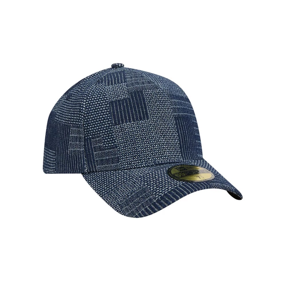 New Era Patchwork Denim Navy 59FORTY A-Frame Fitted Cap-kentox - Image 4