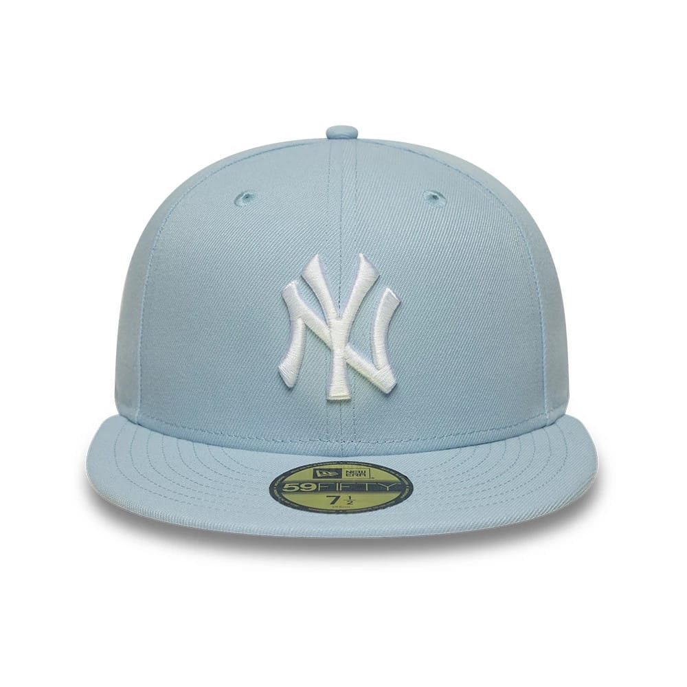 New York Yankees MLB League Essential Pastel Blue 59FIFTY Fitted Cap-kentox - Image 2